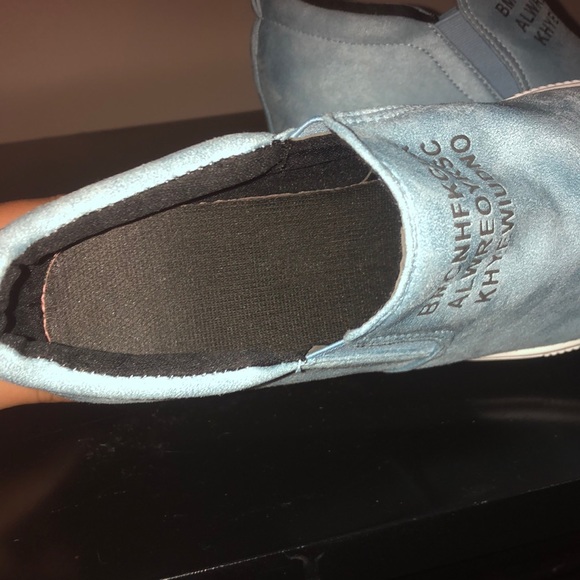 Blue wedge sneakers - Picture 3 of 3